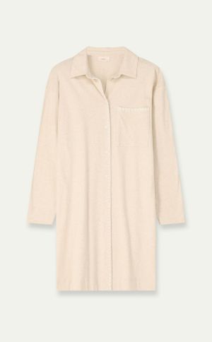 nachtkleed zwart/beige